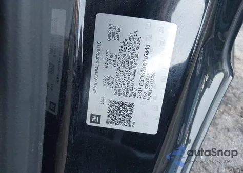 2019 Chevrolet Camaro 1Lt из США, поврежденный, VIN 1G1FB3DS7K0116843